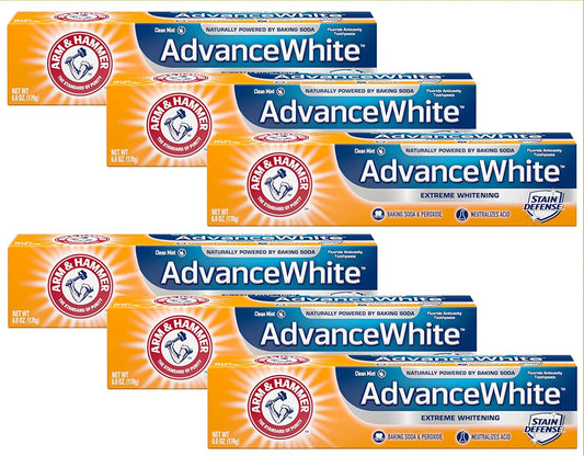 Arm & Hammer Advance White Extreme Whitening Toothpaste - 6 Oz (Pack of 6)