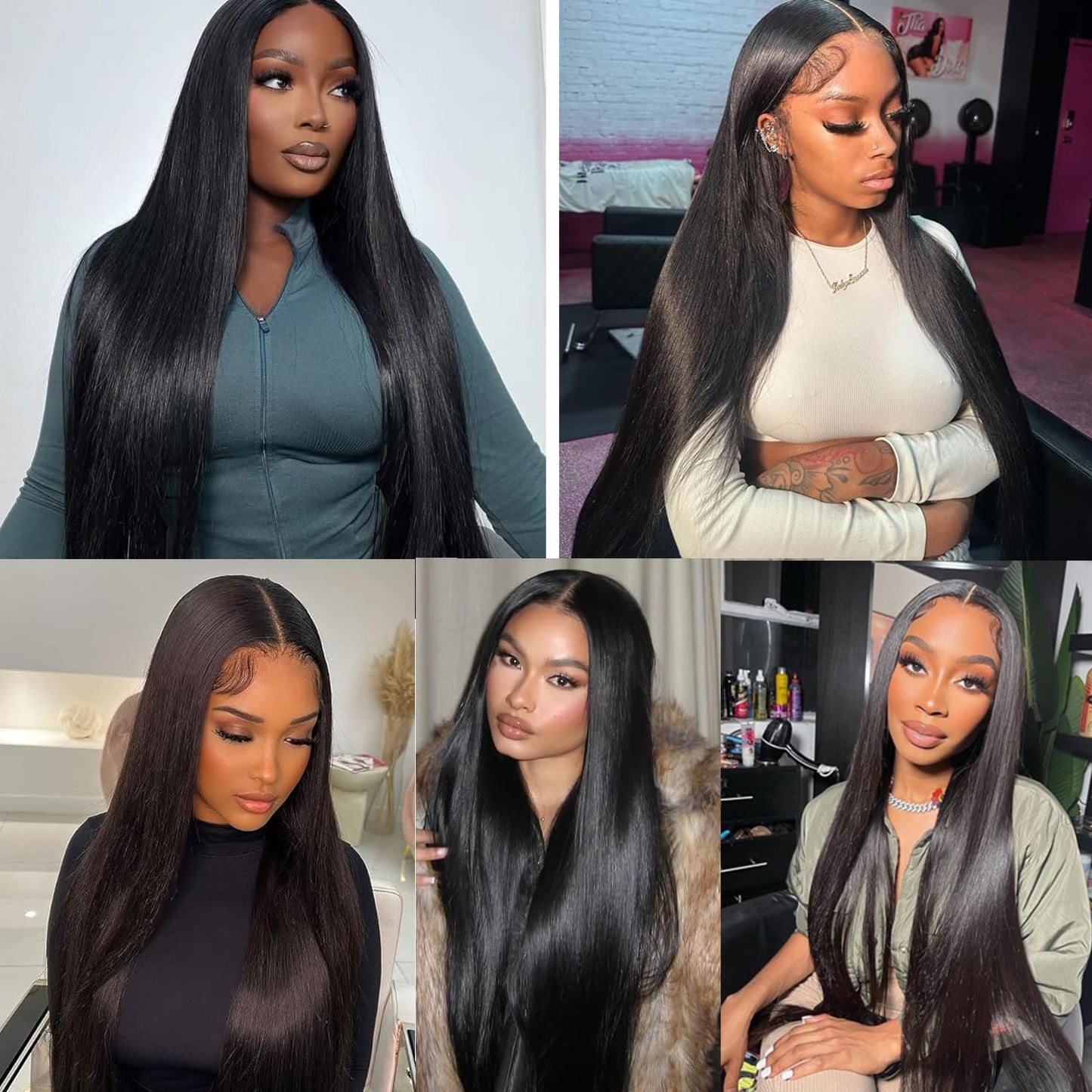 Selina Lace Closure 2x6 Closure Brazilian Straight Lace Closure Lace Closure Human Hair Lace Closure Free Part Natural Hair Color Black (2X6 Straight, 18“Straight)