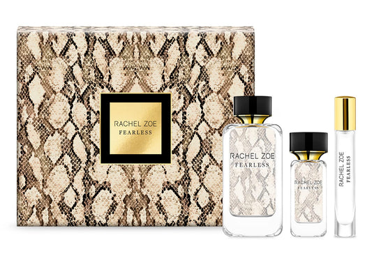 RACHEL ZOE Fearless Gift Set - Designer Womens Perfume - 3 Eau de Parfum Sprays - Vanilla Perfume for Women Gift Set - Travel Size - 3 pc