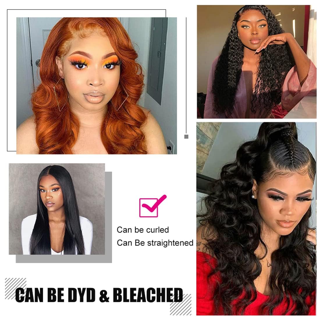 4 Bundles Human Hair Body Wave Bundles 20 22 24 26 inch 4 pack 12A Brazilian Virgin Hair Weave Bundles Human Hair 100% Unprocessed Human Hair Bundles Wavy Bundles Natural Black