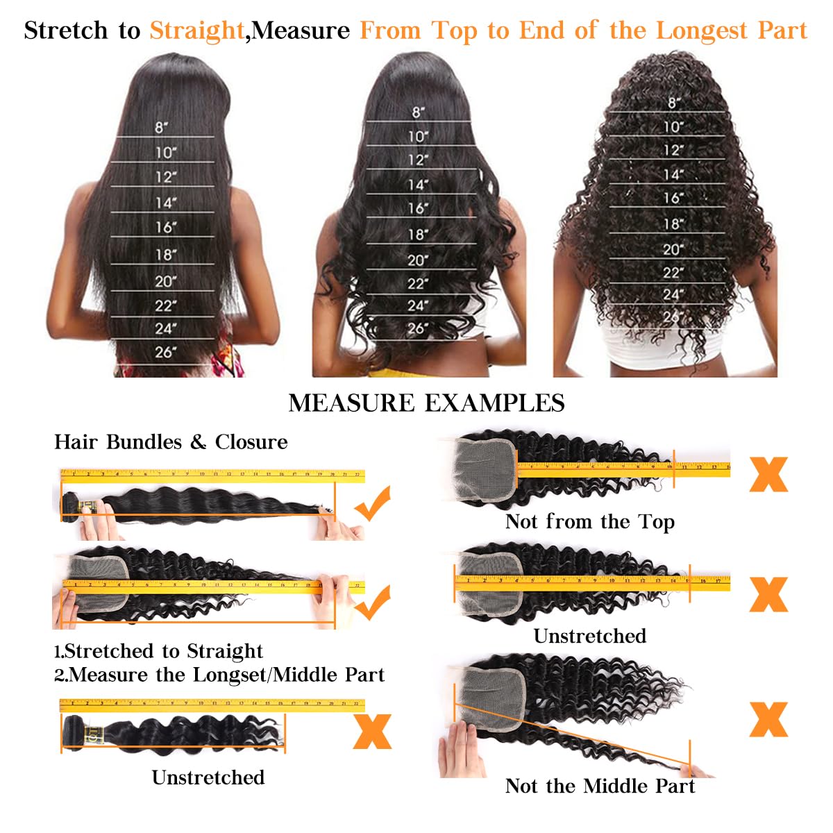 QTHAIR 16A Brazilian Straight Human Hair Bundles(28",100g,Natural Black) 100% Unprocessed Brazilian Virgin Straight Virgin Hair for All Women
