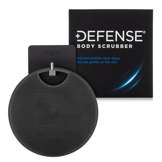 Defense Soap Body Scrubber Shower Hook Combo Set