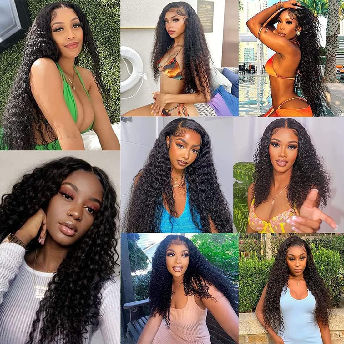 Human Hair Bundles 12A Brazilian Deep Wave Human Hair One Bundle 20inch 100% Unprocessed Virgin Human Hair Deep Wave Curly Water Wave Wet and Wavy Quick Weave Raw Bundles Deals Natural Black