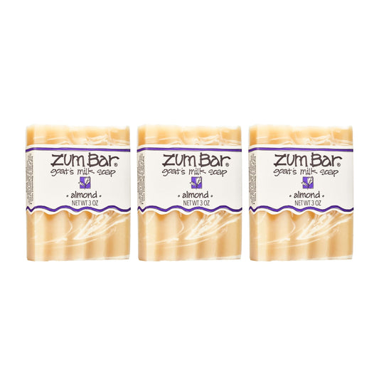 Zum Bar Goat's Milk Soap - Almond - 3 oz (3 Pack)