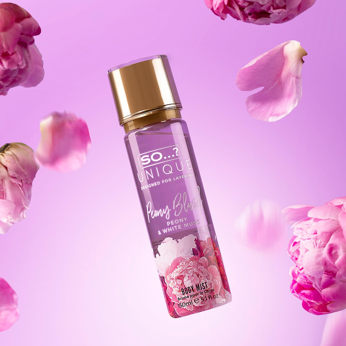 So…?...? Unique Peony Blush Body Mist - Floral, Fruity Vanilla Perfume with Bergamot and Pear Notes - Perfume for Women - Body Spray for Women - 5.1 oz