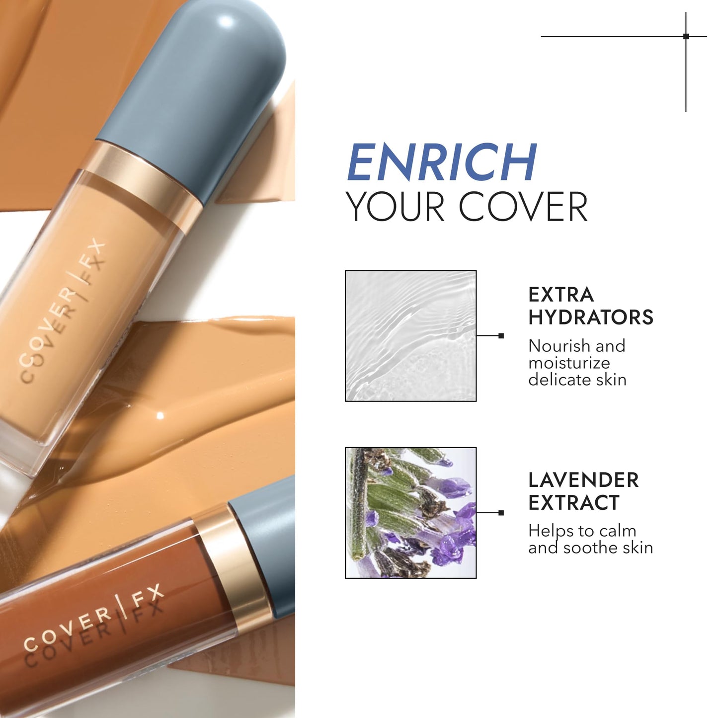 COVER FX Skin Discovered Longwear Full Coverage Concealer | Buildable Crease-Resistant High Coverage Formula Conceals, Corrects, and Brightens | M1- light to medium skintones with golden understones