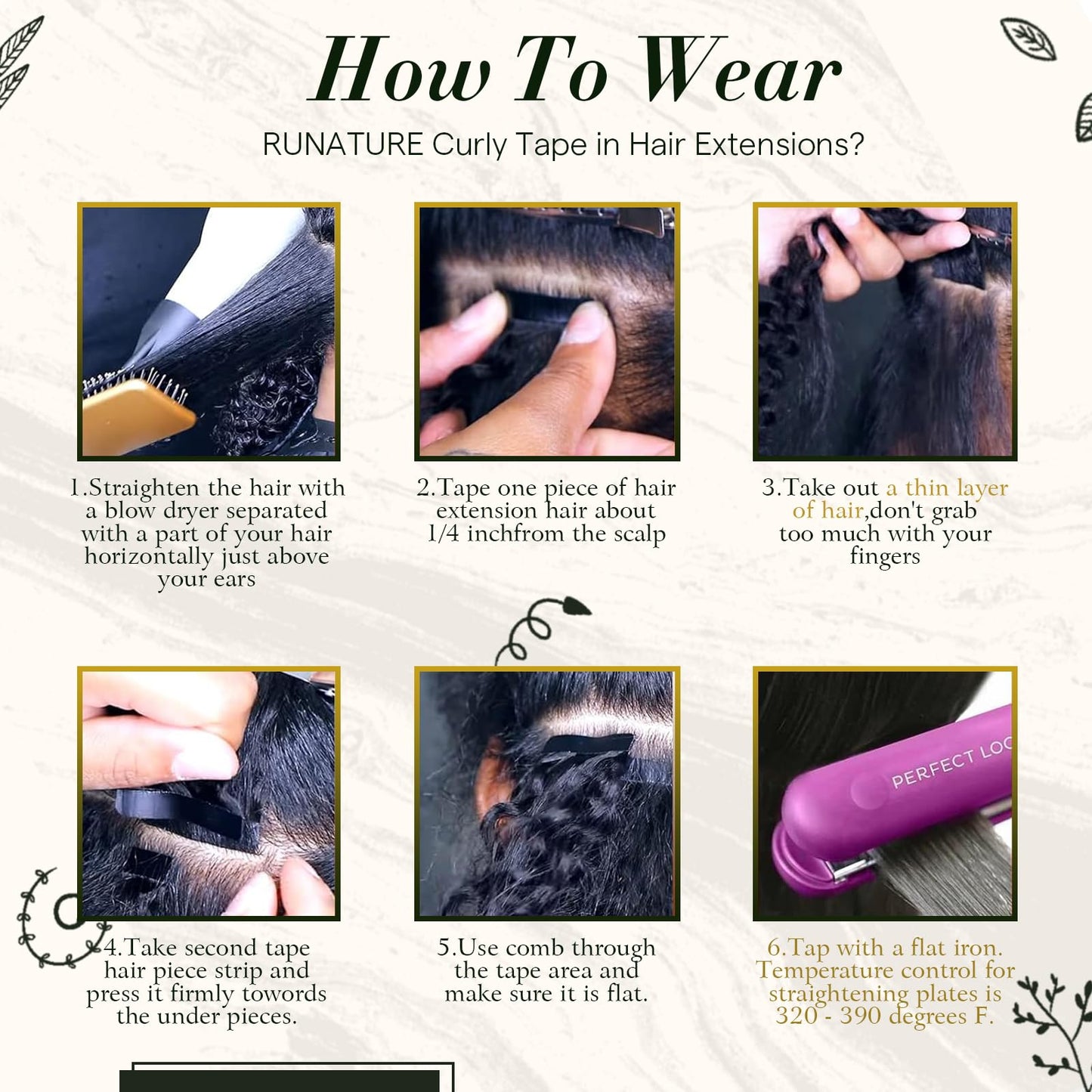 RUNATURE Curly Tape in Hair Extensions Human Hair Dark Brown Natral Wave 14 Inch Tape ins Human Hair Extensions Curly Tape in Remy Hair Extensions Silky Curly Human Hair Tape In Extensions 50g 20pcs