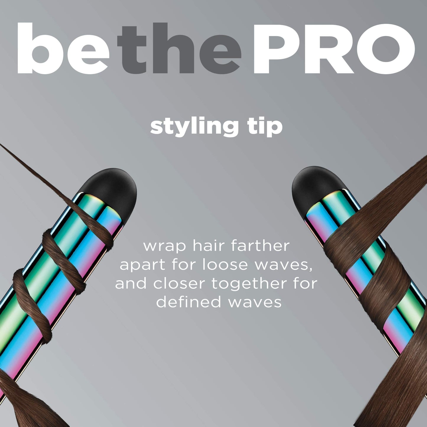 INFINITIPRO BY CONAIR Rainbow Titanium 1 1/4-inch Curling Wand, Straight wand produces flawless waves