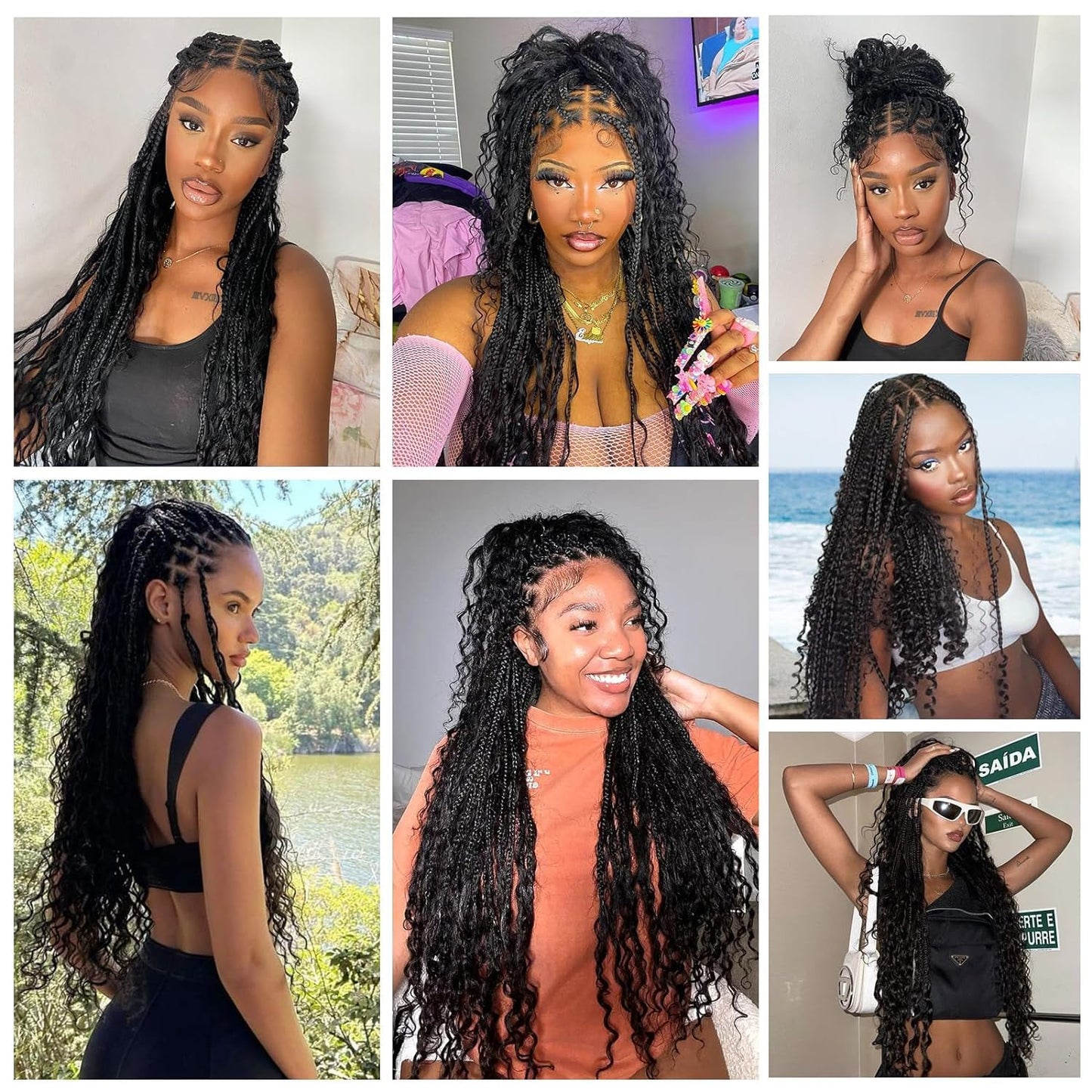 Human Braiding Hair for Boho Braids Human Hair 20 Inch 150g Deep Wave Bulk for Braiding No Weft 12A Wet and Wavy 3 Bundles Human Hair for Boho Knotless Braids