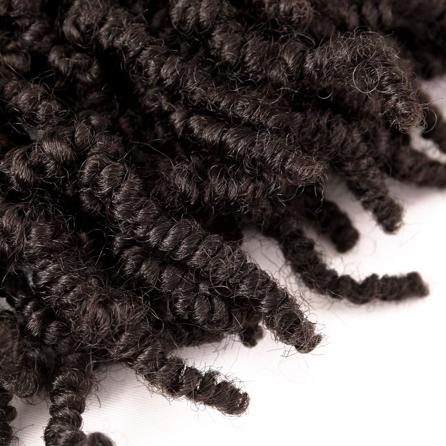 3 Packs Short Curly Spring Pre-twisted Braids Synthetic Crochet Hair Extensions 10 inch 15 strands/pack Ombre Crochet Twist Braids Fiber Fluffy Curly Twist Braiding Hair Bulk (10“ (pack of 3), 4#)