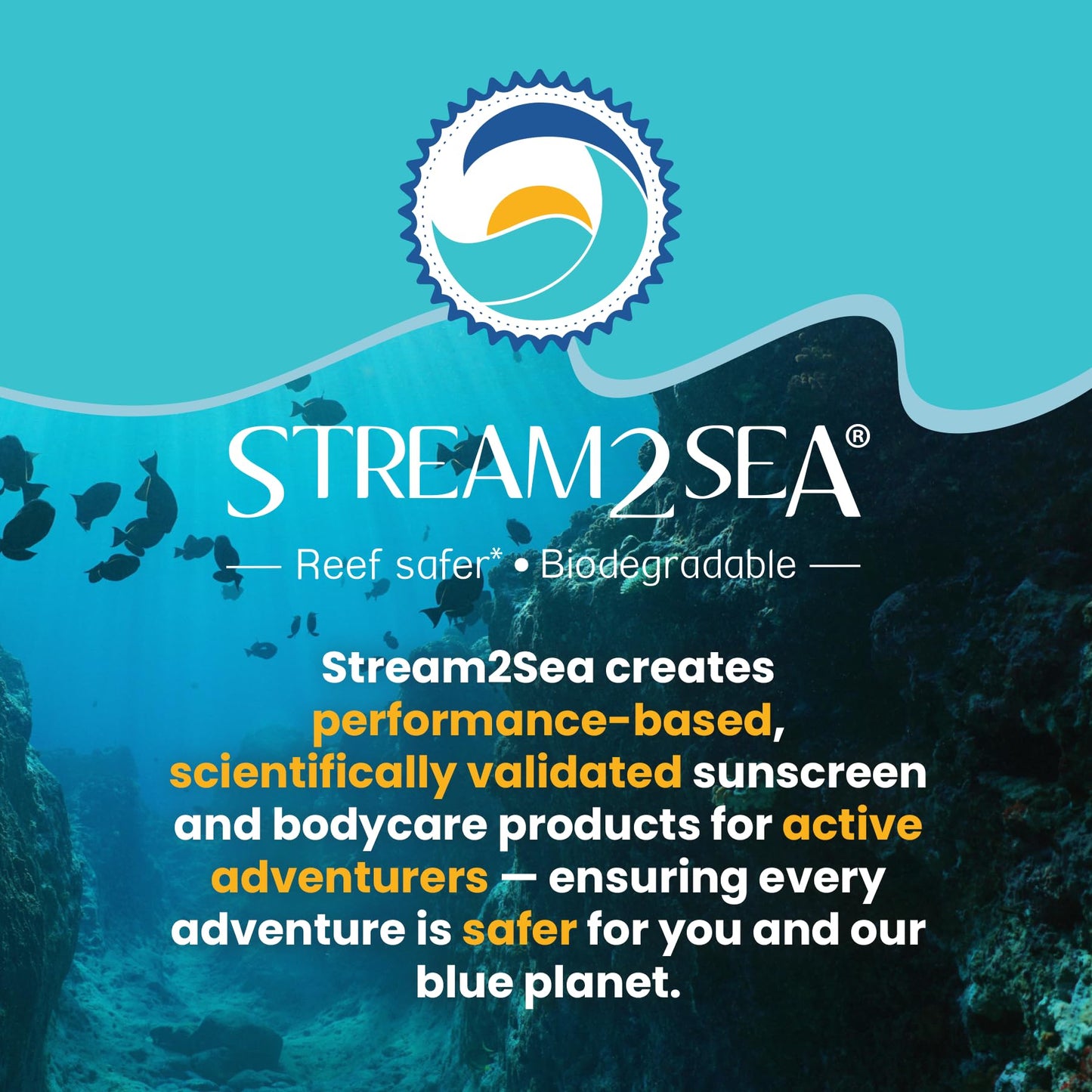 STREAM 2 SEA SPF 20 Mineral Sunscreen Biodegradable and Reef Safe, 3 Fl oz Paraben Free Non Greasy and Moisturizing Mineral Sunscreen For Face and Body Protection Against UVA and UVB
