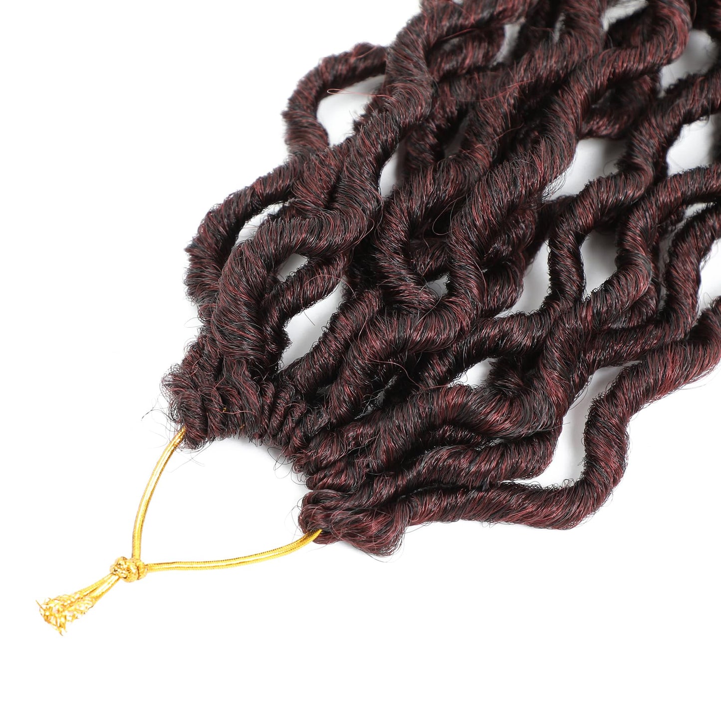Karida Goddess Locs Crochet Hair 12 Inch, 8 Packs Upgraded Crochet Hair for Black Women, Pre Looped Crochet Faux Locs With Curly Ends (12 Inch (Pack of 8), TBUG#)
