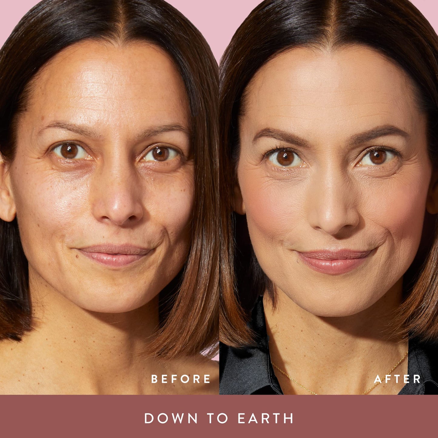 LAURA GELLER NEW YORK Baked Blush-n-Brighten Marbleized Blush for Cheeks - Down to Earth - Natural Finish - Buildable Color