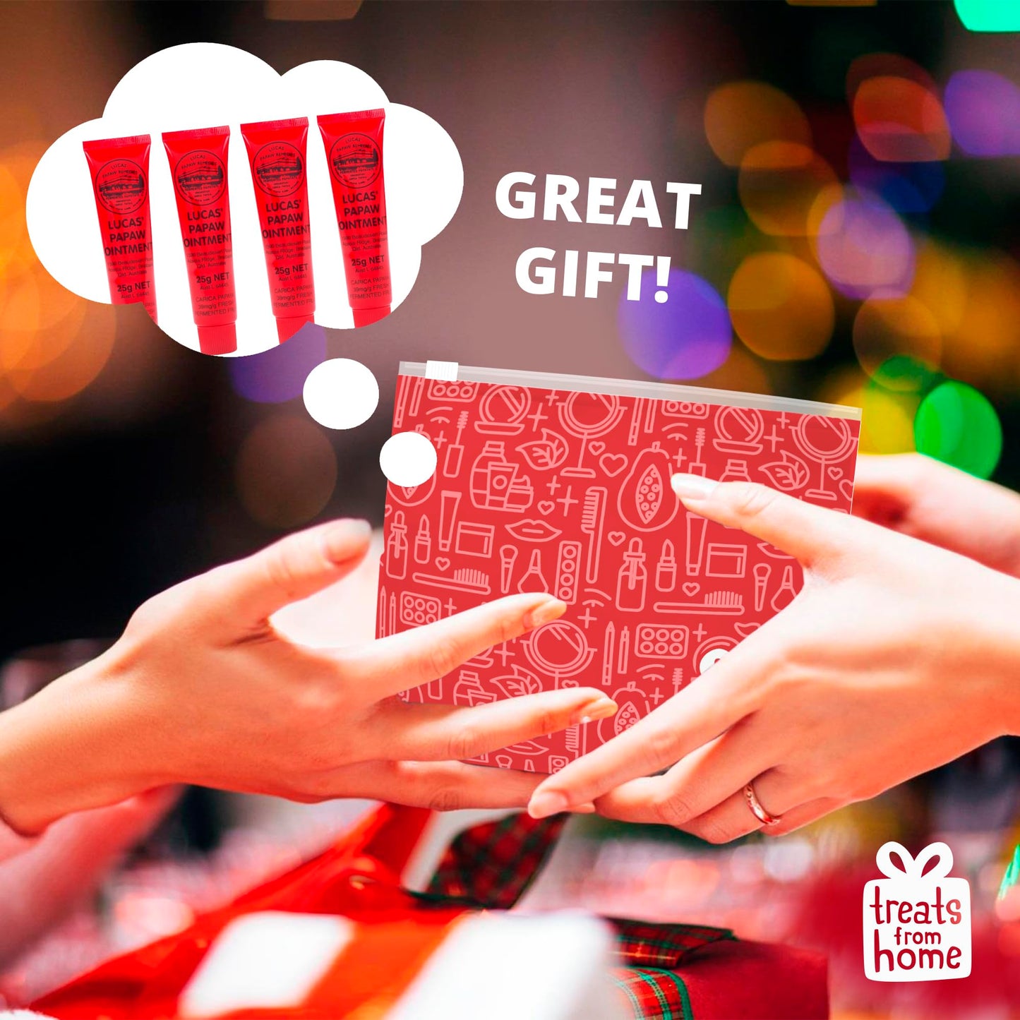 Lucas Pawpaw Lip Ointment, Lucas Pawpaw Cream, Lucas Pawpaw Ointment for Lips & Dry Skin (4x25g)