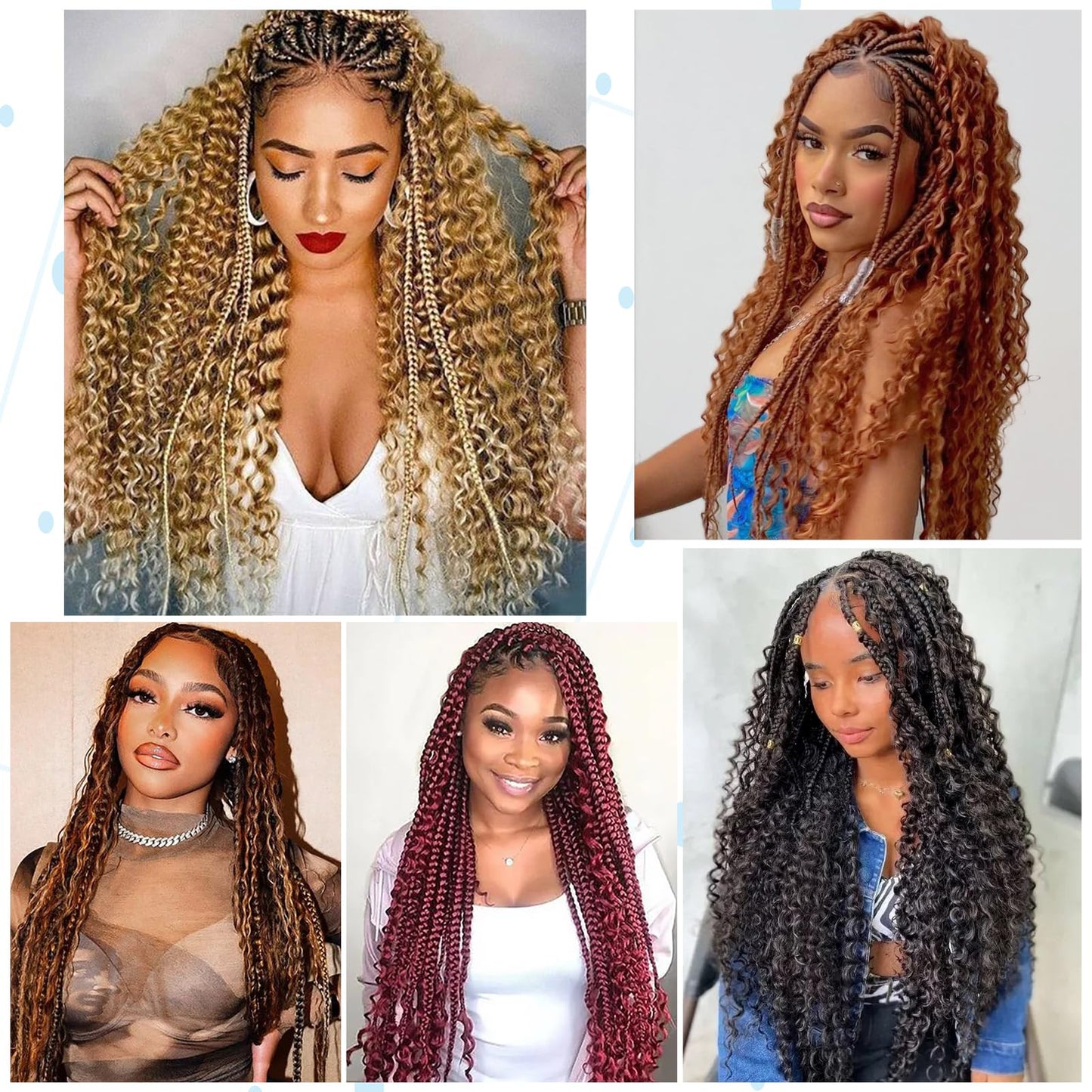 Eacia 28 Inch Deep Wave Bulk Braiding Hair for Boho Braids 2 Bundles 200g Natural Black Curly Braiding Hair for Micro Twist No Weft Wet and Wavy Braiding Hair Extensions (#1B,100g/bundle)