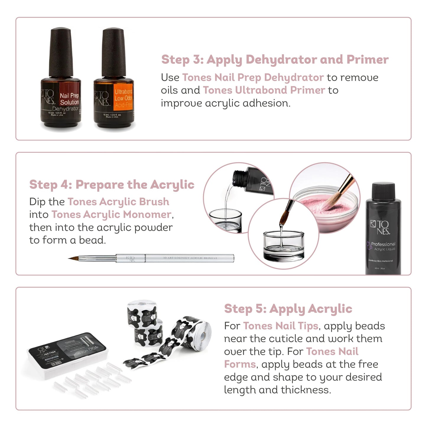 Tones Coverland Acrylic Nail Powder "Naughty Or Nice" - Limited Edition Acrylic Powder for Nail Design, Sculpting, and Masking Nail Bed Imperfections - Professional Acrylic Nail Supplies - (1.5 Oz)