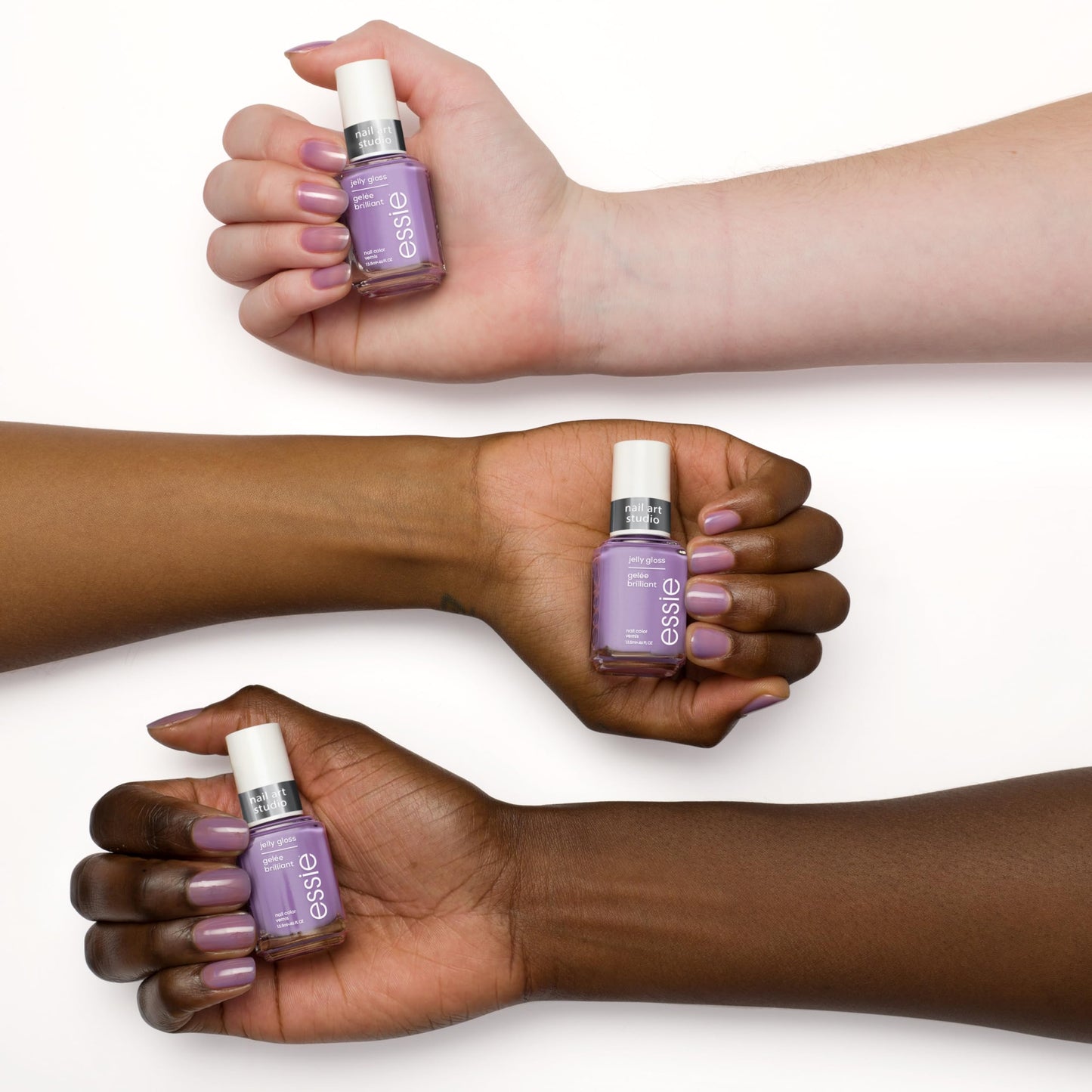 essie Nail Art Studio Jelly Gloss Polish, Vegan, Sheer Purple Nail Polish, Orchid Jelly, 0.46 Fl Oz