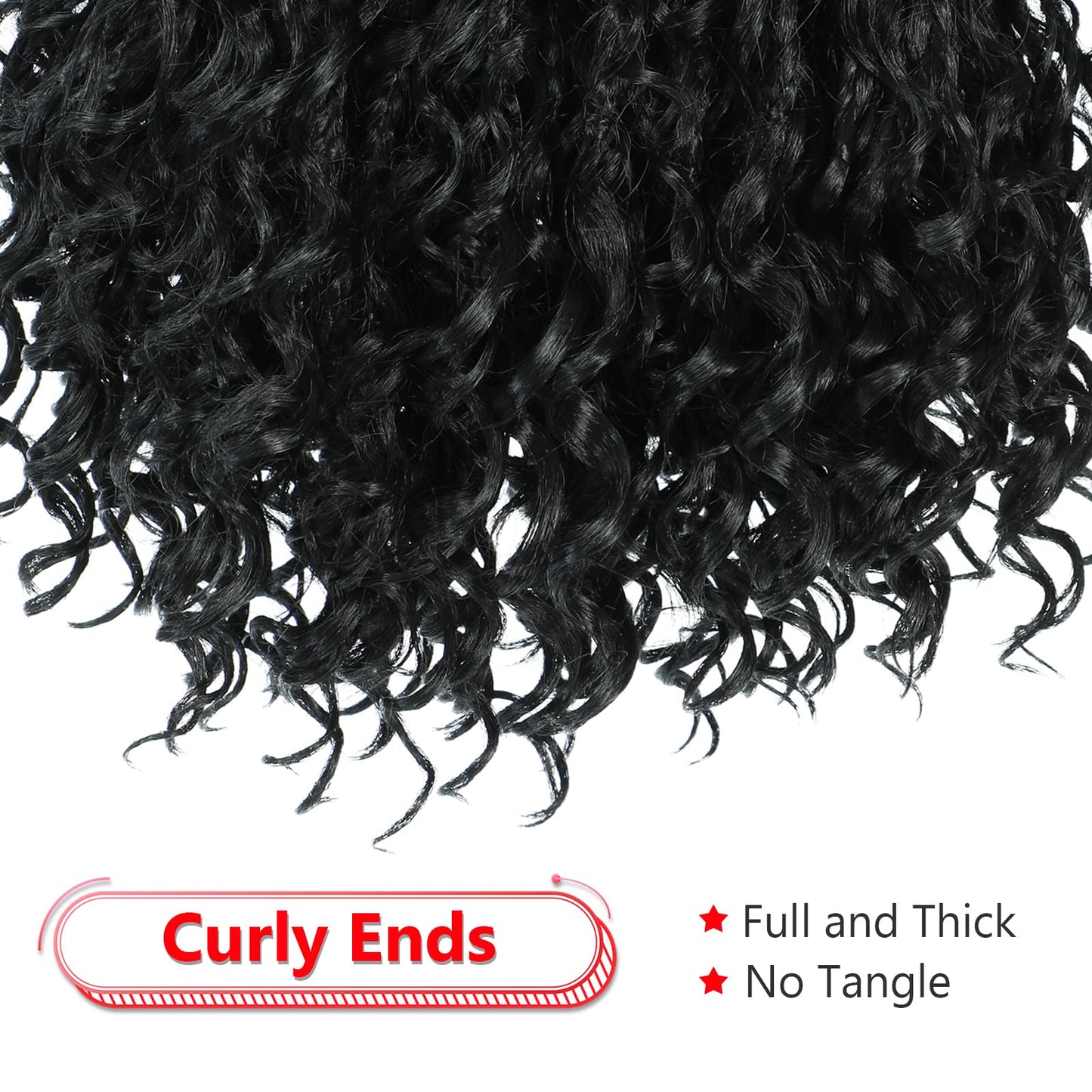 8 Packs Crochet Box Braids- Boho Box Braids Crochet Braids Hair 10 Inch Bohomian Box Braid Crochet Hair Synthetic Braiding Hair Goddess Box Braids Crochet Hair for Black Women (1B)