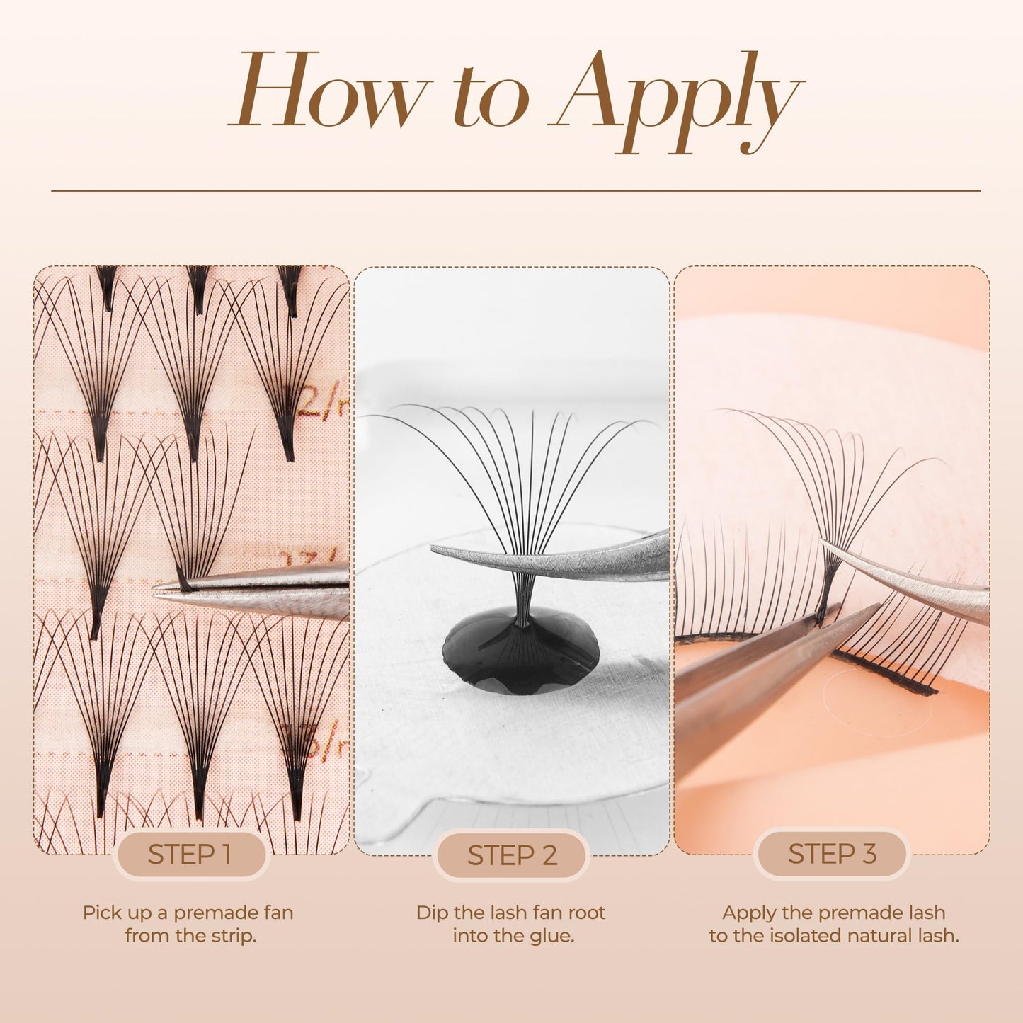 LASHVIEW Premade Lash 120 Fans, 5D, C Curl Thickness 0.07 Premade Fans Eyelash Extensions 8-15 mm Mixed Length Promades Eyelash Fans Professional Pre Made Lash Fans (120 Fans 5D-0.07-C 8-15mm)