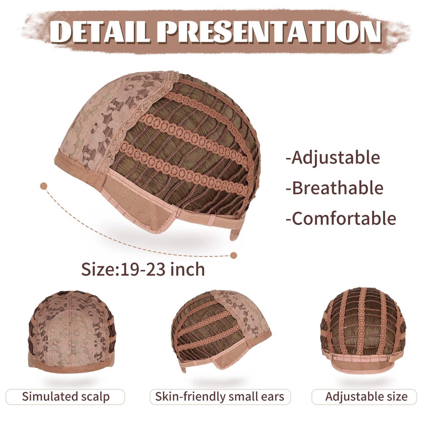 VCKOVCKO Light Brown Curly Bob Wig With Air Bangs Natural Curly Wavy Short Bob Wigs Women's Shoulder Length Wigs Synthetic Cosplay for Girl Colorful Wigs(12",Light Brown)