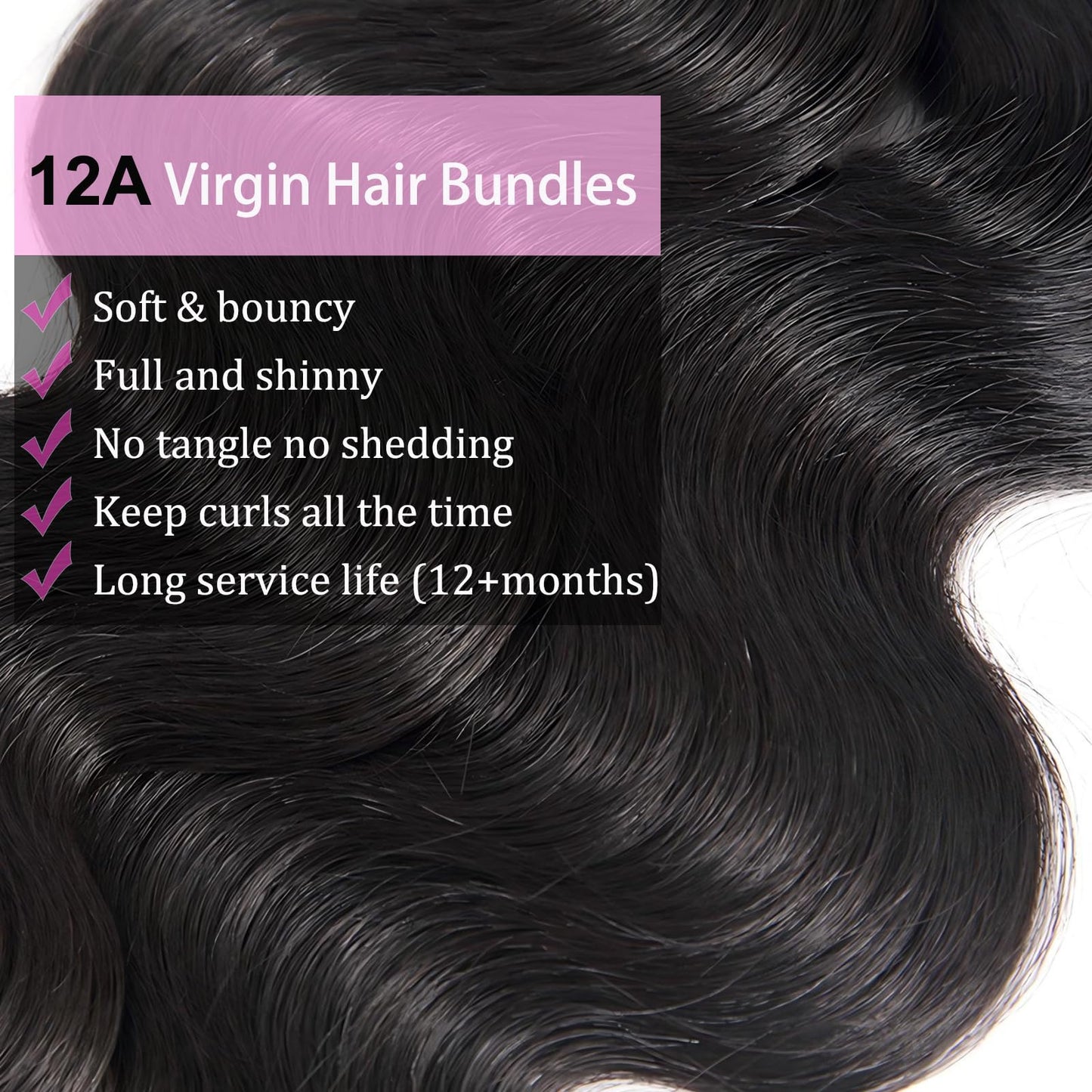 Human Hair Bundles Body Wave 28 30 32 Inch Bundles 100% Unprocessed Brazilian Remy Hair Weave Bundles Body Wave Natural Black