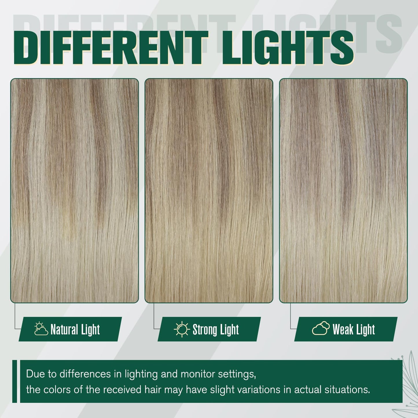 RUNATURE Weft Hair Extensions Human Hair Ombre Blonde Remy Hair Weft Human Hair Extensions Sew in Hair Weft Bundles 12 Inch Ash Blonde Fading to Blonde Balayage Hair Bundles 70.0 grams