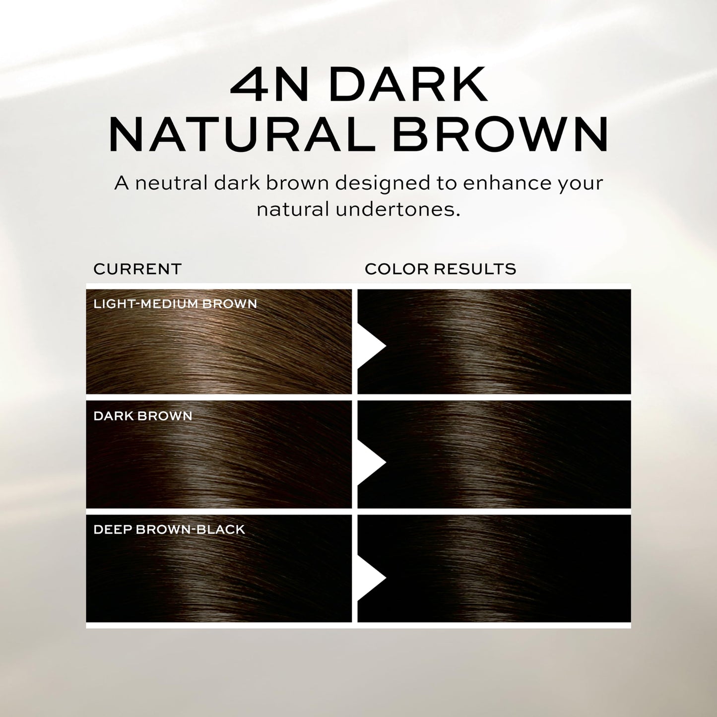 John Frieda Precision Foam Colour, Dark Natural Brown 4N, Full-coverage Hair Color Kit, Anti-Fade Gray Coverage, Deep Color Saturation Hair Dye, 1 Application