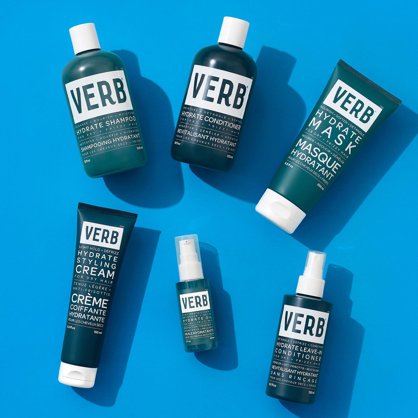 VERB Hydrate Styling Cream, 5.3 oz - Smooth + Reduce Frizz for Dry + Frizzy Hair - Amber + Warm Jasmine Scent