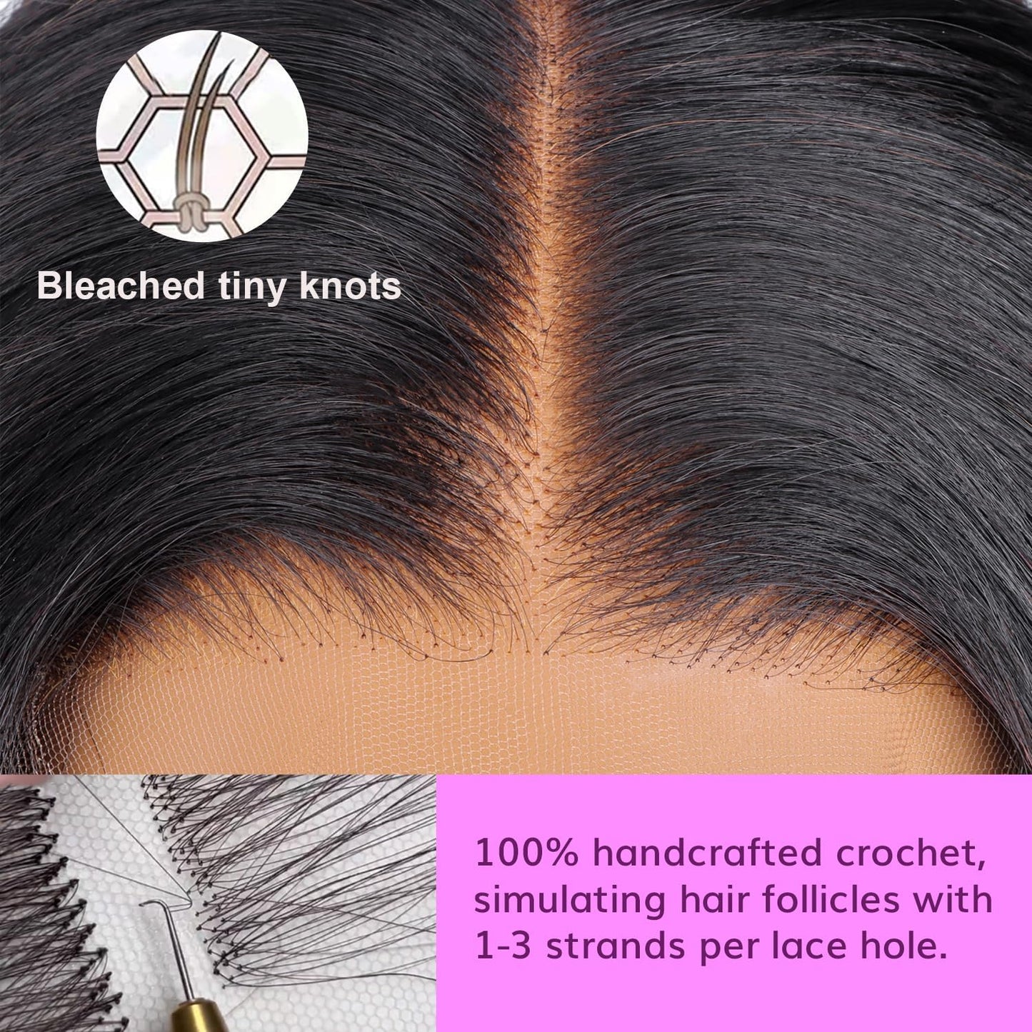 Selina Lace Closure 2x6 Closure Brazilian Straight Lace Closure Lace Closure Human Hair Lace Closure Free Part Natural Hair Color Black (2X6 Straight, 18“Straight)