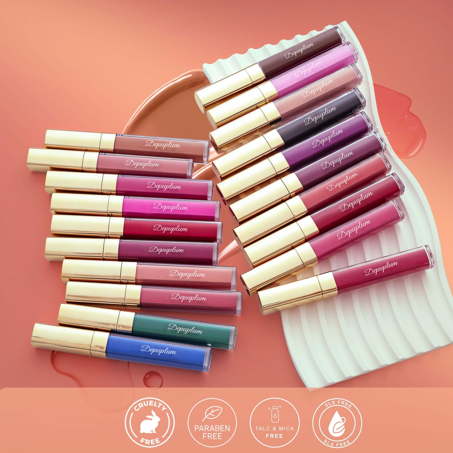 Depuplum Nude Lipstick Matte for Women Superstay Long Lasting Brown Lipstick Smudgeproof Liquid Lipsticks Cruelty Free Lip Makeup (DM27 Rosy Nude)