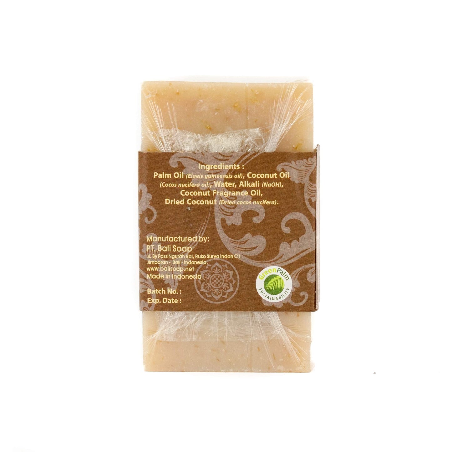 Bali Soap - Coconut Natural Soap - Bar Soap for Men & Women - Bath, Body and Face Soap - Vegan, Handmade, Exfoliating Soap - 6 Pack, 3.5 Oz each