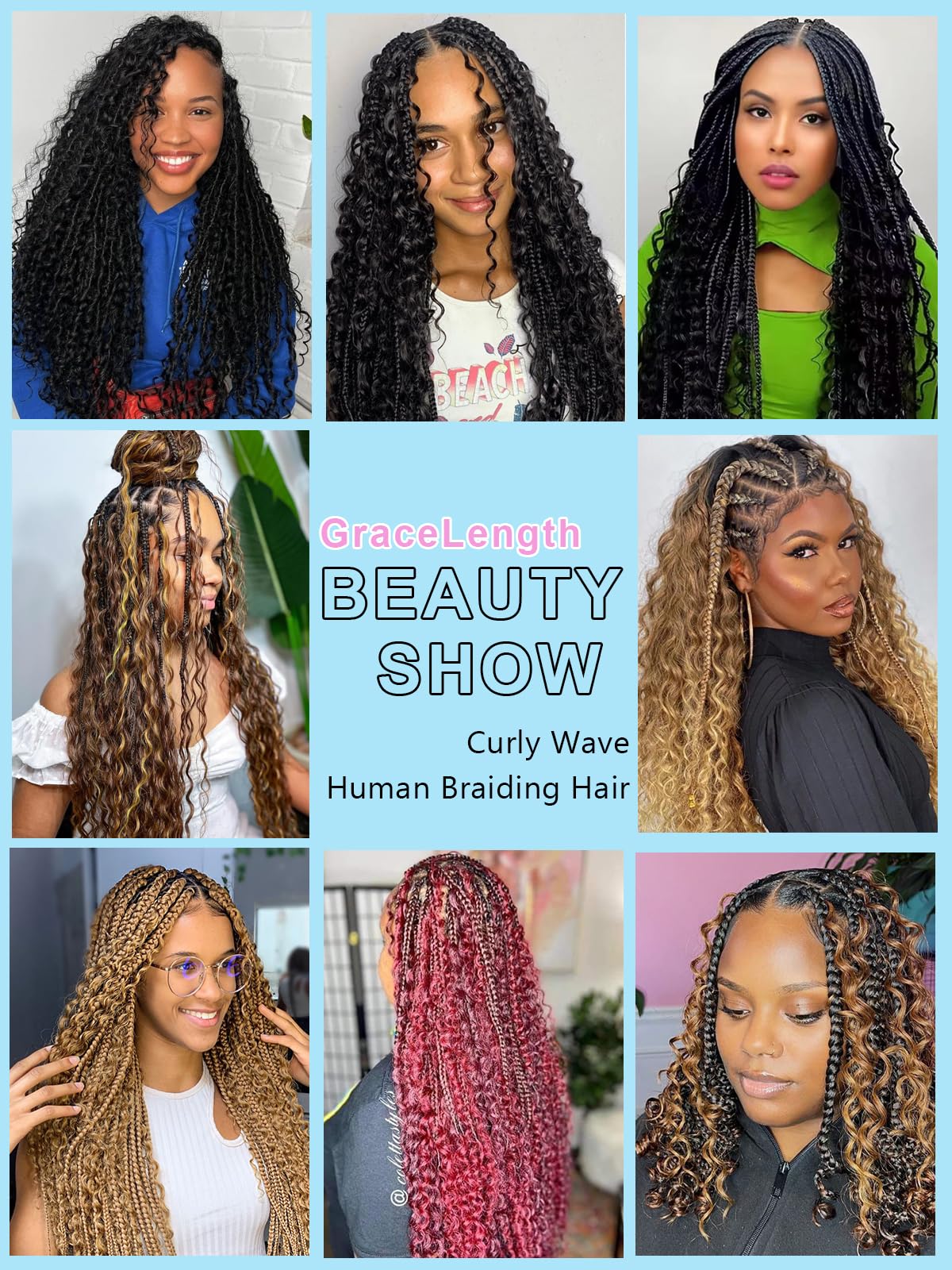 Honey Blonde Human Braiding Hair for Boho Braids 2 Bundles 18 Inch 100g #27 Deep Water Wave Bulk Human Hair for Braiding Wet and Wavy Curly Bundles No Weft Micro Braiding Hair Human Hair Extensions