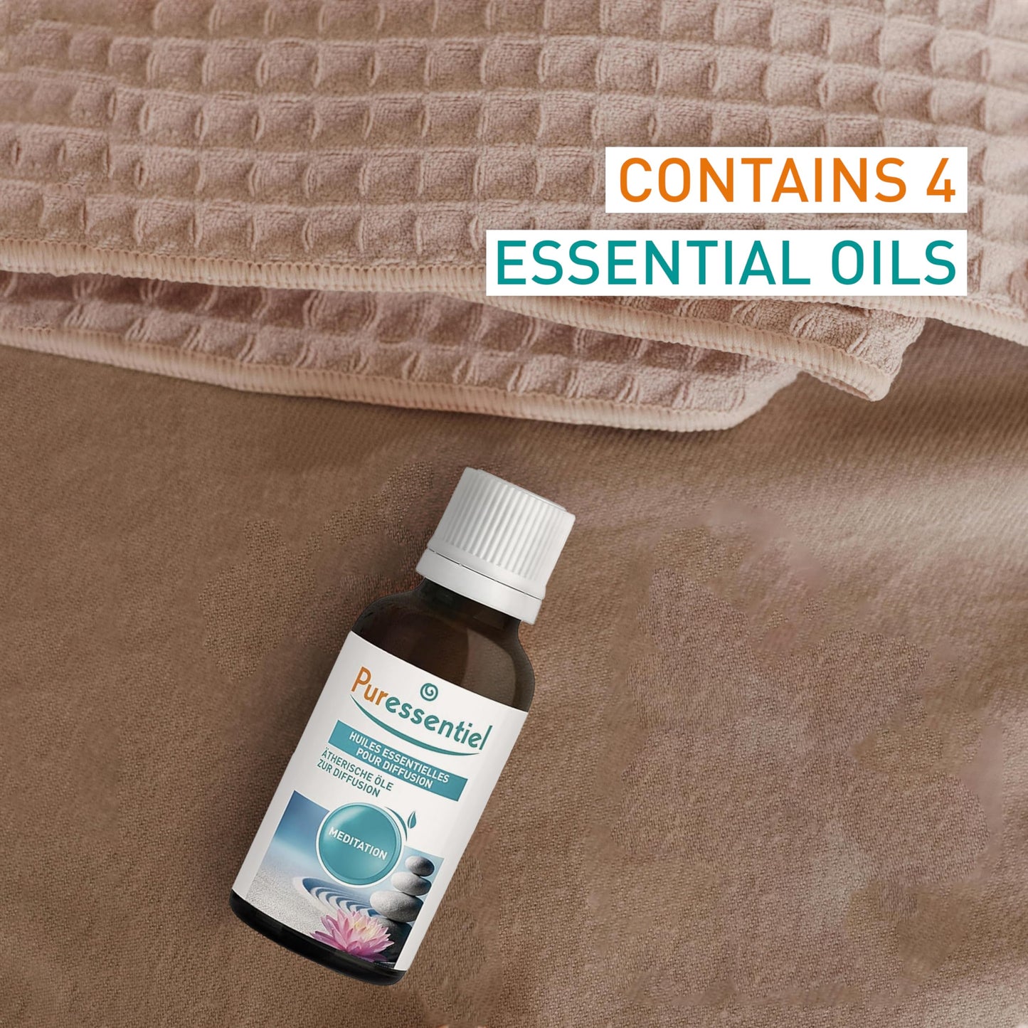 Puressentiel Diffusion Essential Oil - Naturally Derived Aromatherapy Blend - Formulated for Diffusion - Made with Beneficial Essential Oils - Eco-Friendly Products - Meditation - 1.01 oz