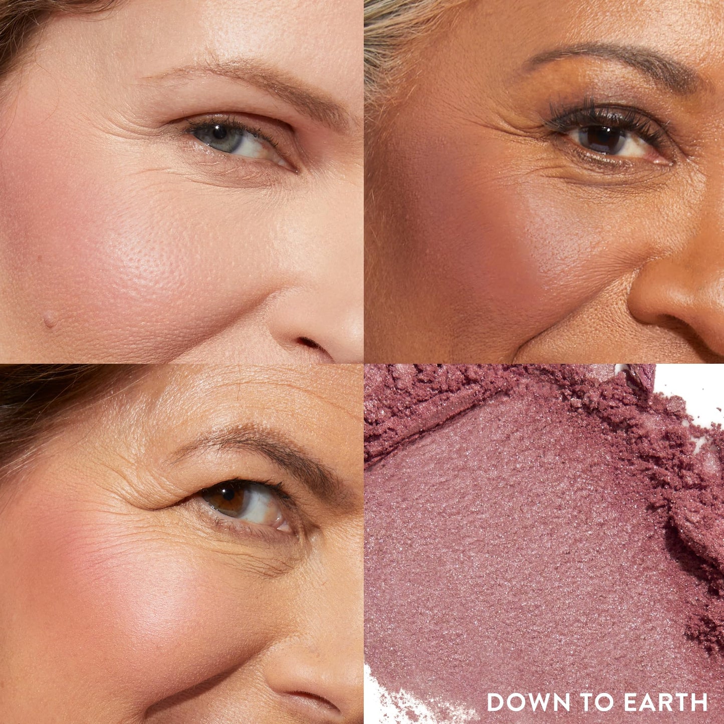 LAURA GELLER NEW YORK Baked Blush-n-Brighten Marbleized Blush for Cheeks - Down to Earth - Natural Finish - Buildable Color