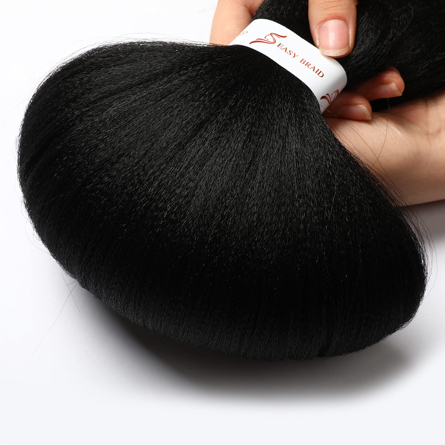 Pre Stretched Braiding Hair Natural Black Long Braiding Hair 32 Inch 8 Packs Braiding Hair Extensions Professional Synthetic Fiber Crochet Twist Braids(32inch,#1B)